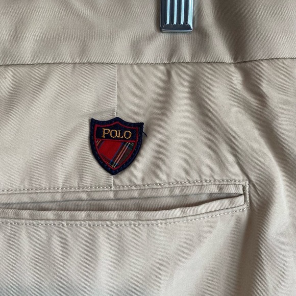 Vintage Polo Golf Khaki Short 8.5" inseam Crest 38 - Picture 6 of 10